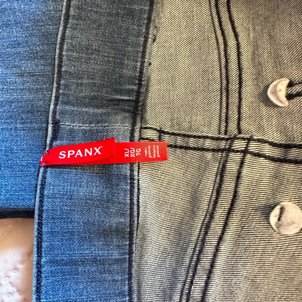 SPANX Denim with Blue and Gray Tones